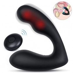 Wireless Warming Male Anal Plugs Remote Control Waterproof Healthy Prostate Massager 