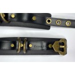 Real Leather Wrist Cuffs 