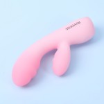 POYEENE Rabbit Vibrator Sex Toys for Women Pleasure, Pink Dildo Vibrators with 5 Vibrations Clitroal Stimulator Gspot Dildos Adult Toys