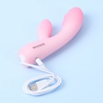 POYEENE Rabbit Vibrator Sex Toys for Women Pleasure, Pink Dildo Vibrators with 5 Vibrations Clitroal Stimulator Gspot Dildos Adult Toys