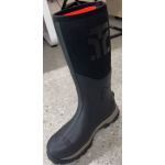 Graphic T Rubber Boots for Men with Steel Shank, Waterproof Insulated Reliable Rain Boots for Outdoor Work Hunting, Warm Dry 5mm Neoprene Anti-slip All-Season Mud Boots, Size 5-14