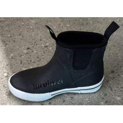 Turuiwei  Rubber Boots for Women with Steel Shank, 6mm Neoprene Mid Calf Rain Boots, Waterproof Insulated Mud Work Boots All Season, Size 5-11