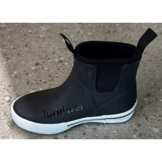 Turuiwei  Rubber Boots for Women with Steel Shank, 6mm Neoprene Mid Calf Rain Boots, Waterproof Insulated Mud Work Boots All Season, Size 5-11