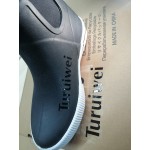 Turuiwei  Rubber Boots for Women with Steel Shank, 6mm Neoprene Mid Calf Rain Boots, Waterproof Insulated Mud Work Boots All Season, Size 5-11