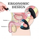 Wireless Warming Male Anal Plugs Remote Control Waterproof Healthy Prostate Massager 