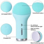 Cutie Sonic Facial Cleansing Brush,Heating Vibration Facial Massager