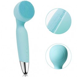 Facial Brush Waterproof Body Facial Cleansing Brush 2-in-1 Multi-Function Portable Facial Skin Care Electric Wand Massager