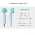 Facial Brush Waterproof Body Facial Cleansing Brush 2-in-1 Multi-Function Portable Facial Skin Care Electric Wand Massager