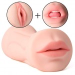 3D Realistic Oral Blow Job Deep Throat Teeth and Tongue Male Masturbator Vagina Pocket Pussy Stroker