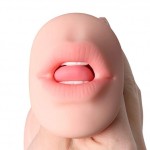 3D Realistic Oral Blow Job Deep Throat Teeth and Tongue Male Masturbator Vagina Pocket Pussy Stroker