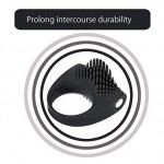 Waterproof Ultra soft Silicone Vibrating Ring Clitoral Stimulate Massager 