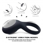 Powerful Vibrating Cock Ring Vibrator - Waterproof Rechargeable Penis Ring
